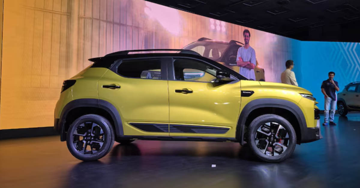Latest Renault Kiger Facelift SUV showcased in India